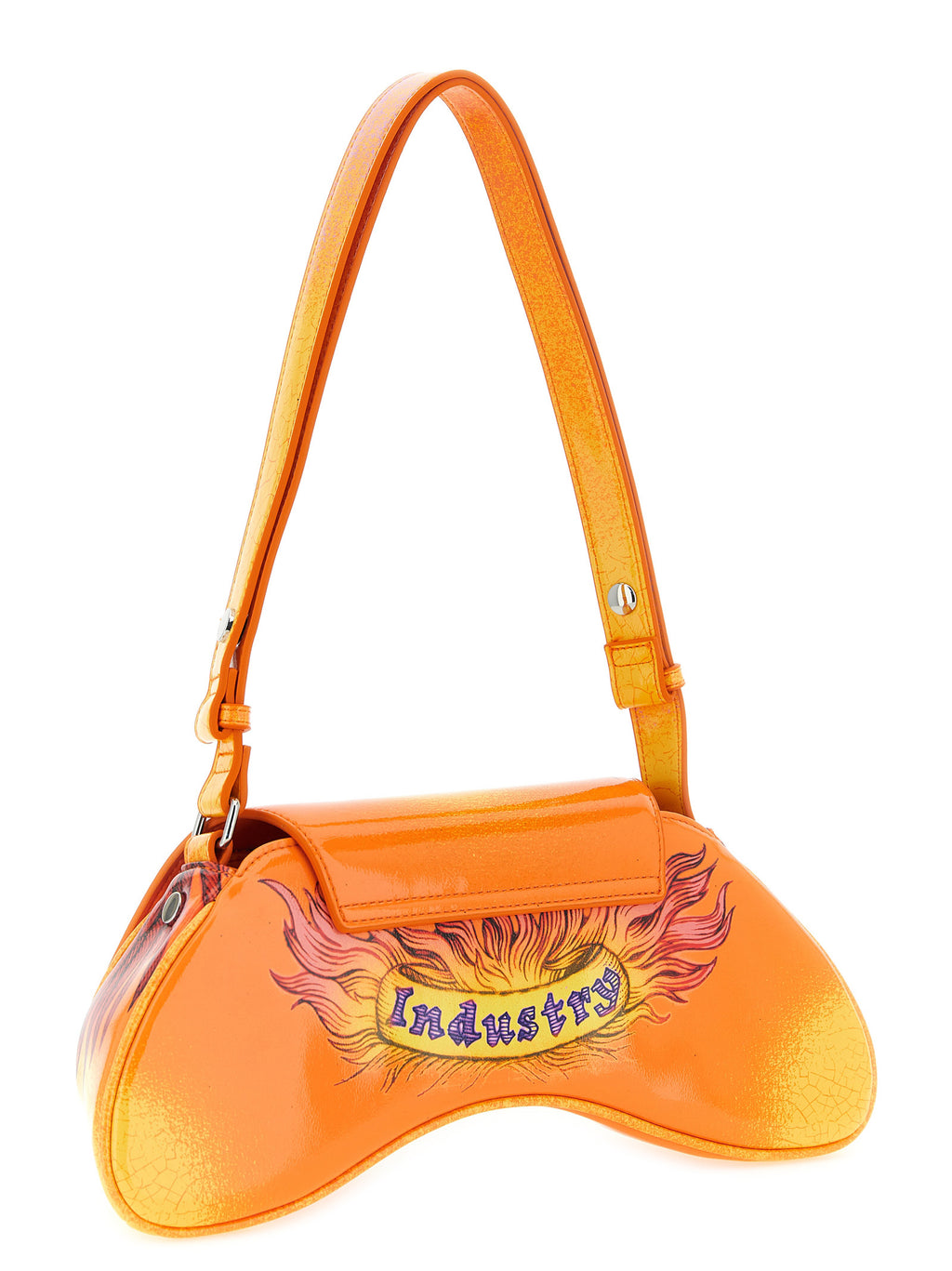 Diesel Orange Polyethylene Crossbody Bag