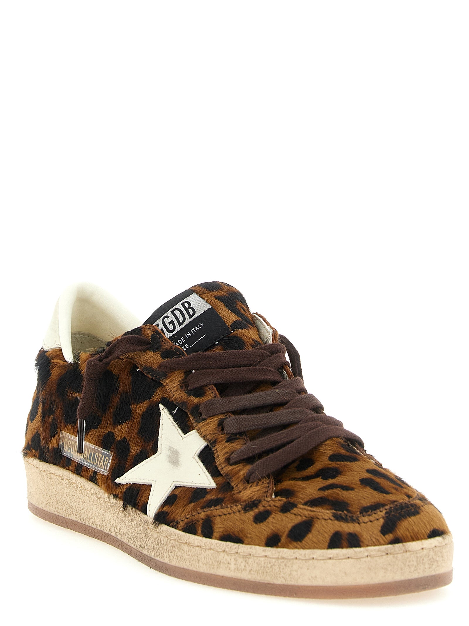 Golden Goose Brown Cowhide Low Top Sneakers