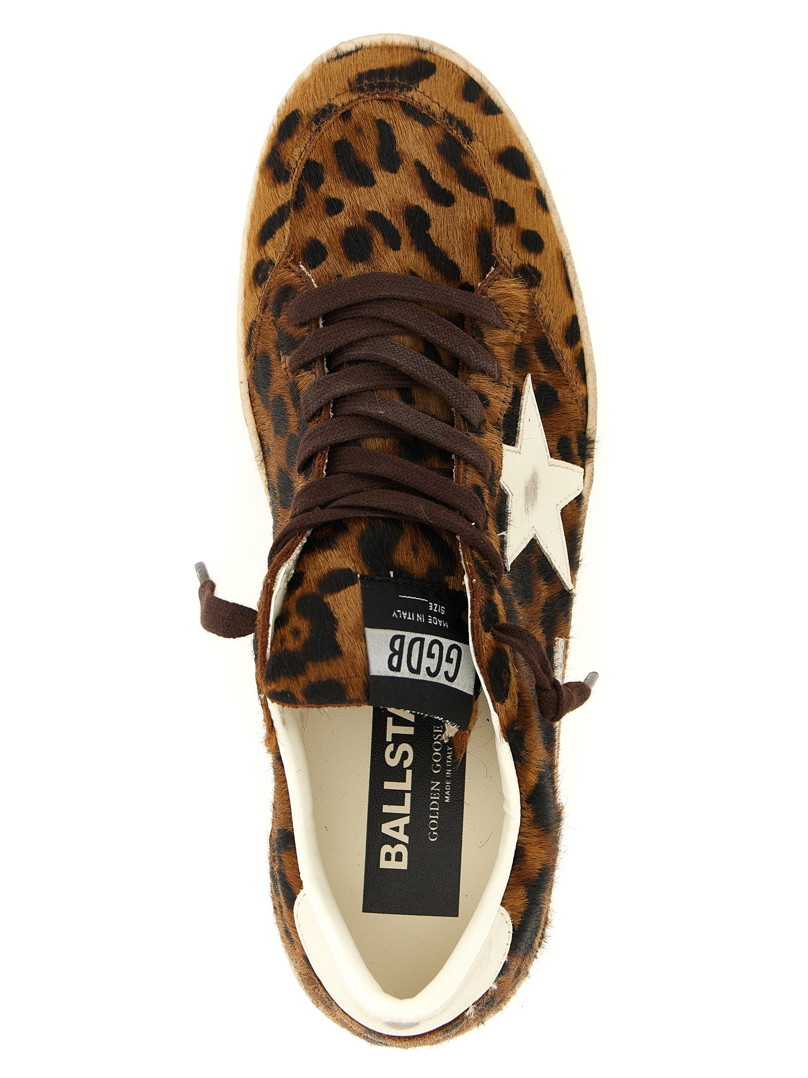 Golden Goose Brown Cowhide Low Top Sneakers