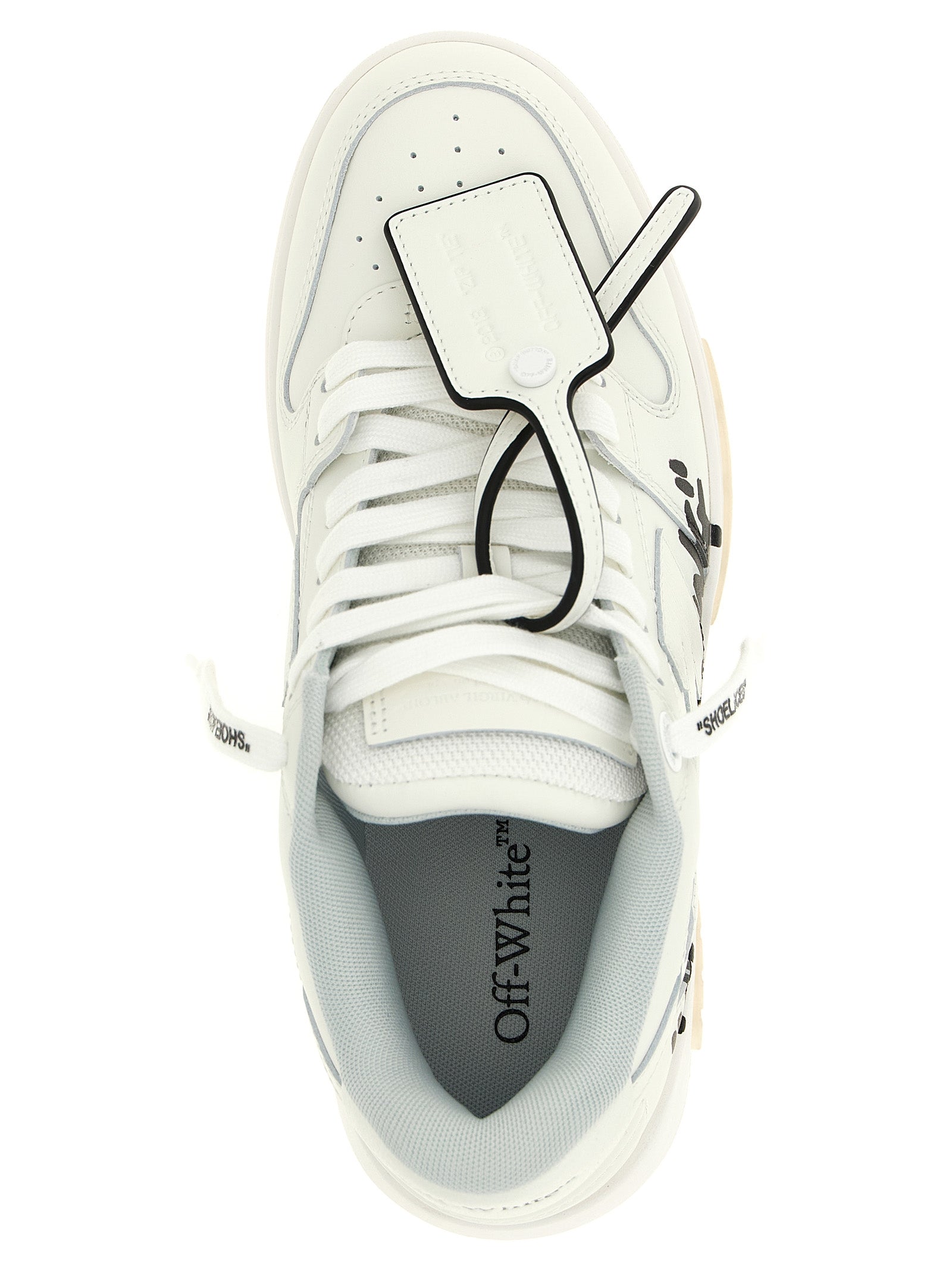Off-White Bicolor Calfskin Athletic Sneakers