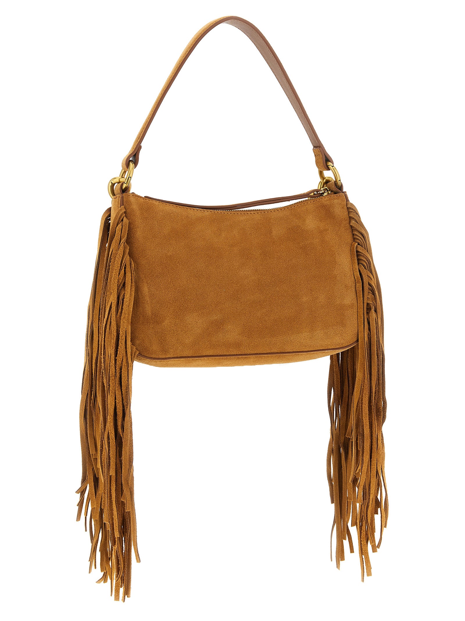 Twinset Brown Leather Shoulder Bag