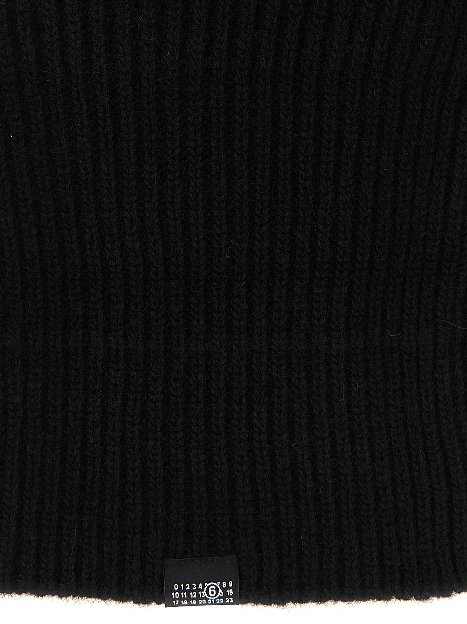 MM6 Maison Margiela Black Wool Hat