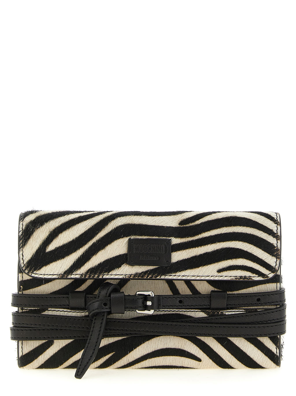 Moschino Bicolor Leather Cardholder