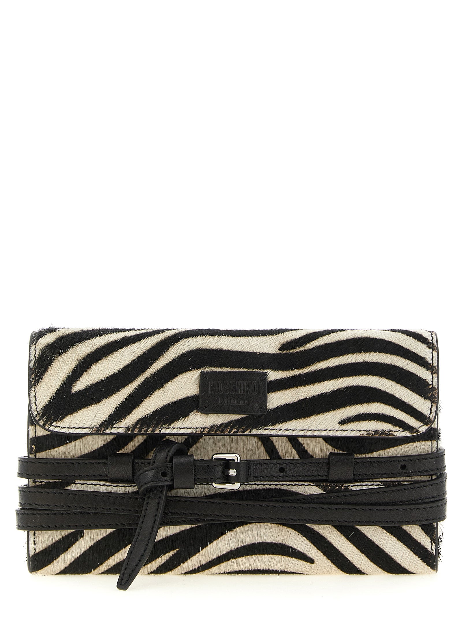 Moschino Bicolor Leather Cardholder