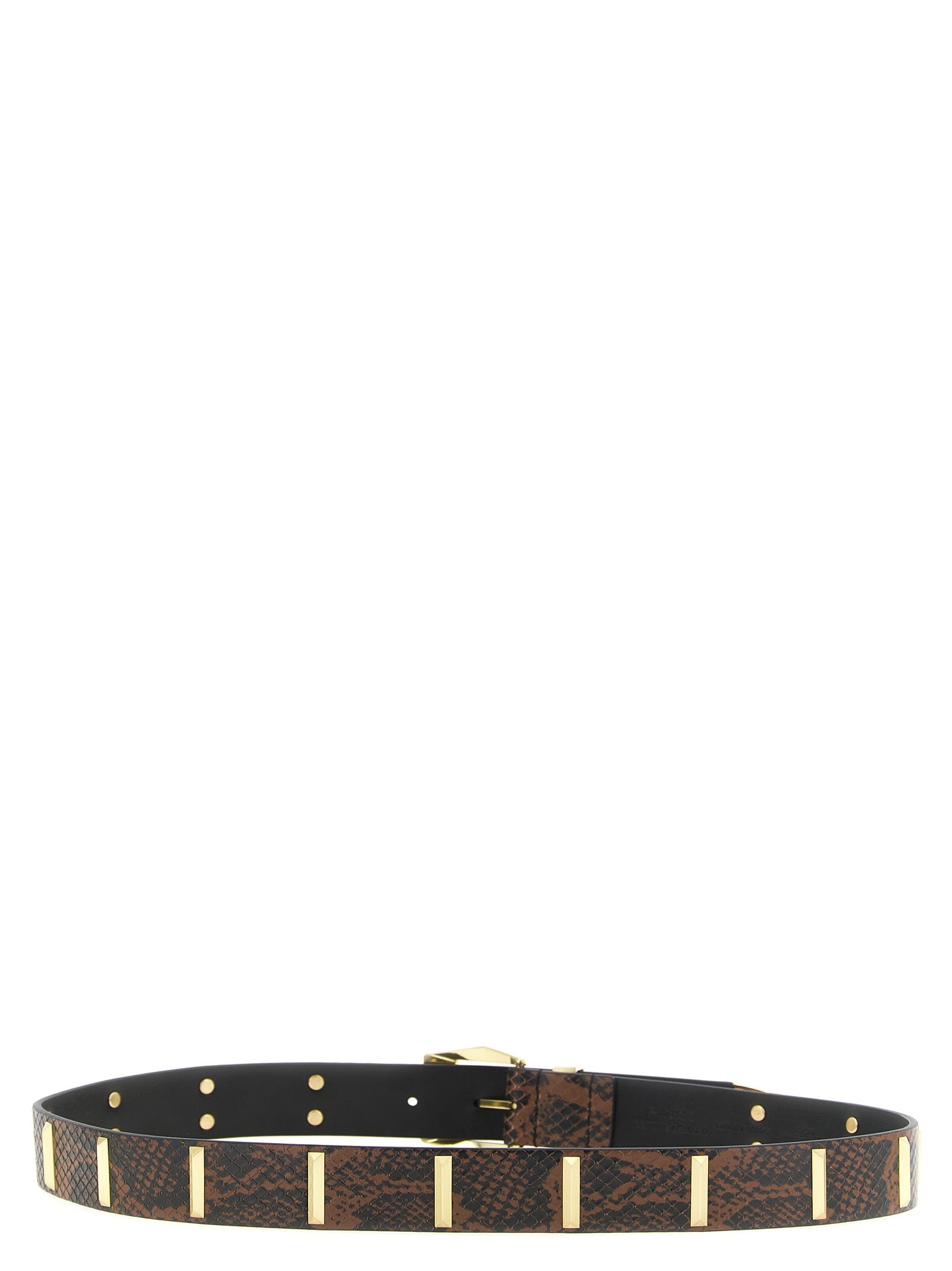 PINKO Gray Calfskin Regular Belt