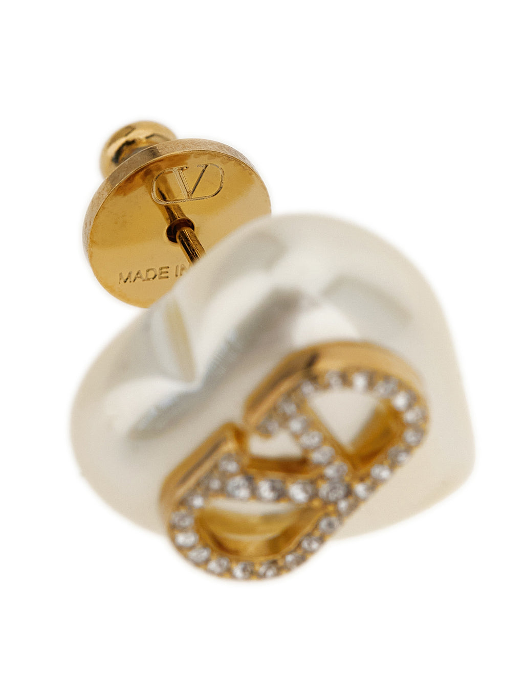 Valentino Garavani Gold Brass Earrings