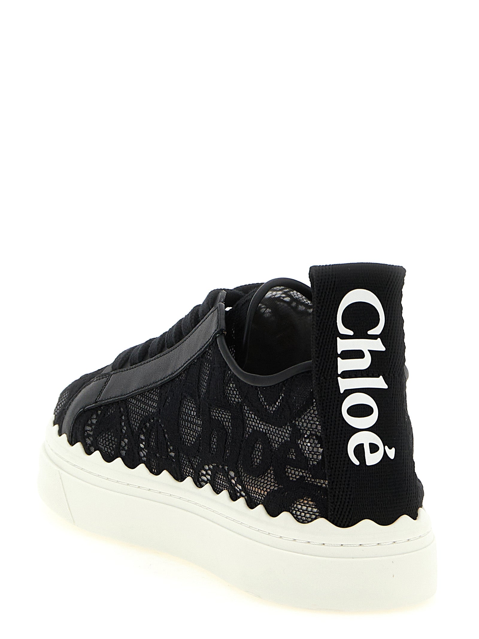 Chloé Black Polyamide Low Top Sneakers