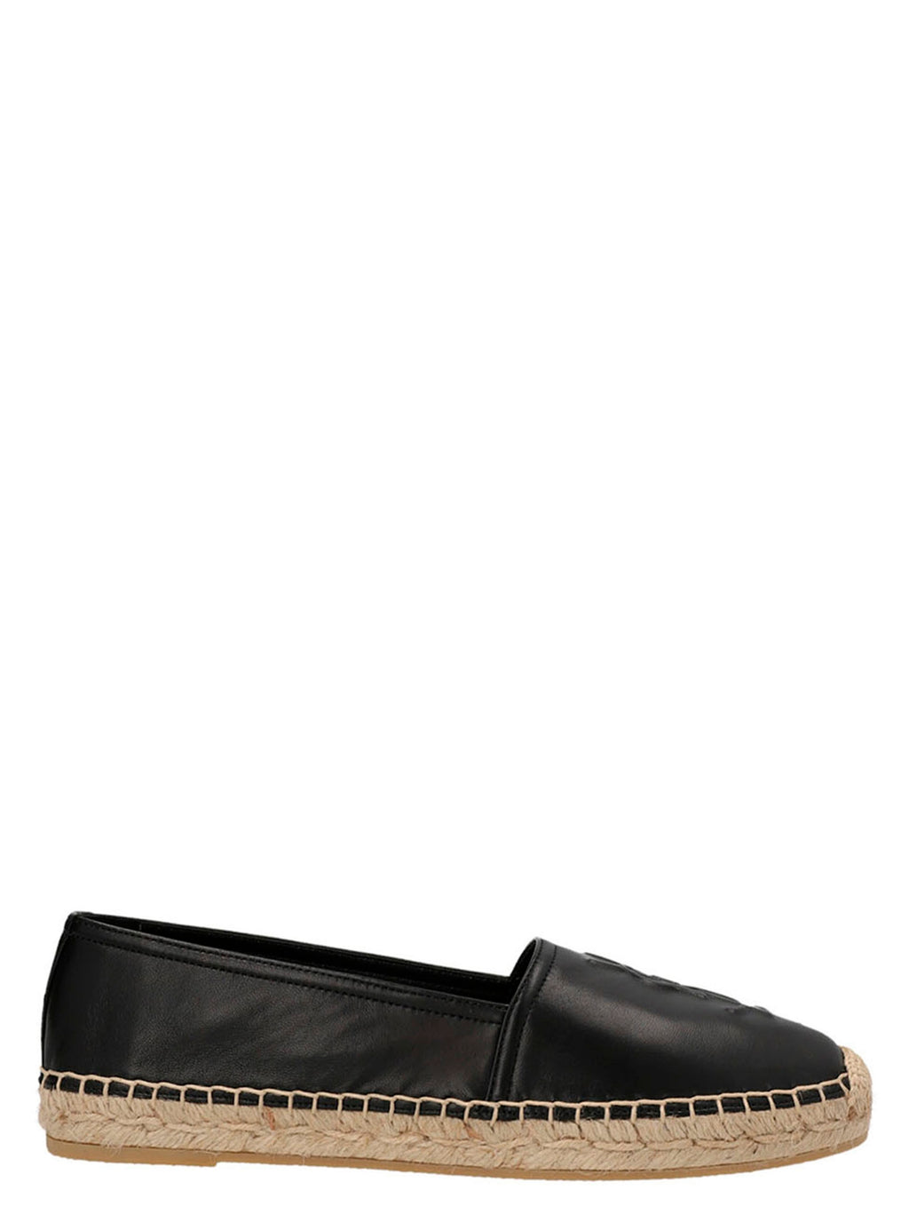 Saint Laurent Black Lamb Leather Espadrilles