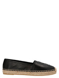 Saint Laurent Black Lamb Leather Espadrilles