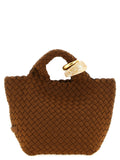 NAGHEDI Brown Nylon Handbag