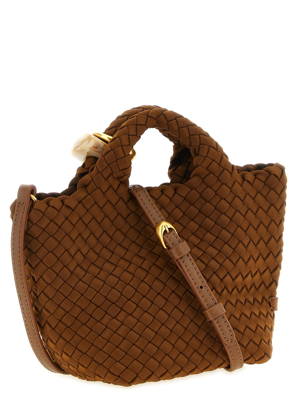 NAGHEDI Brown Nylon Handbag