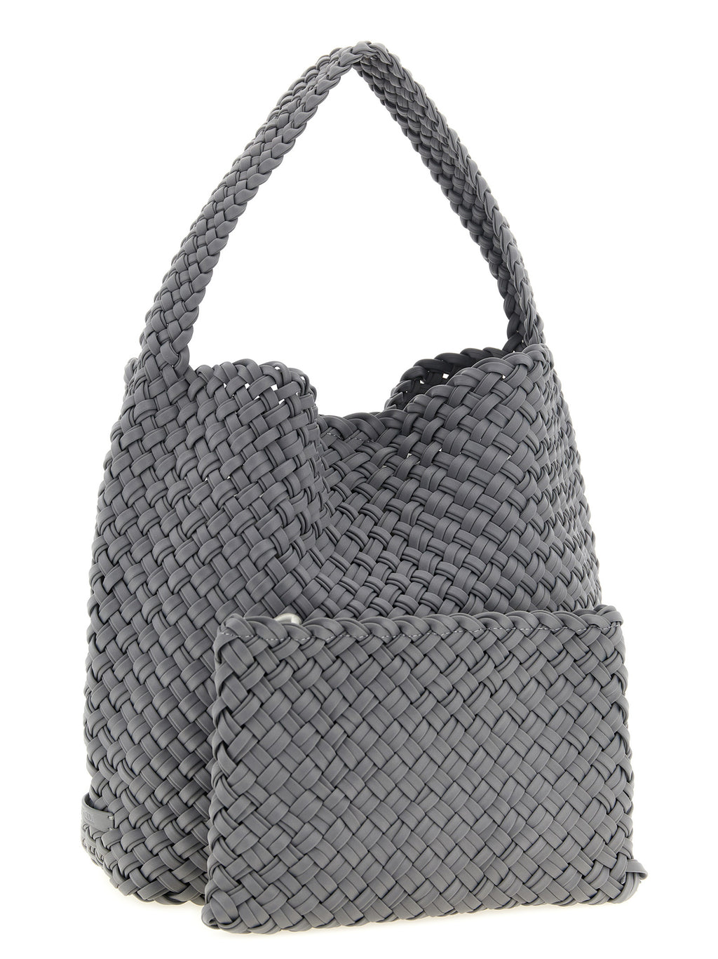 NAGHEDI Gray Nylon Shoulder Bag