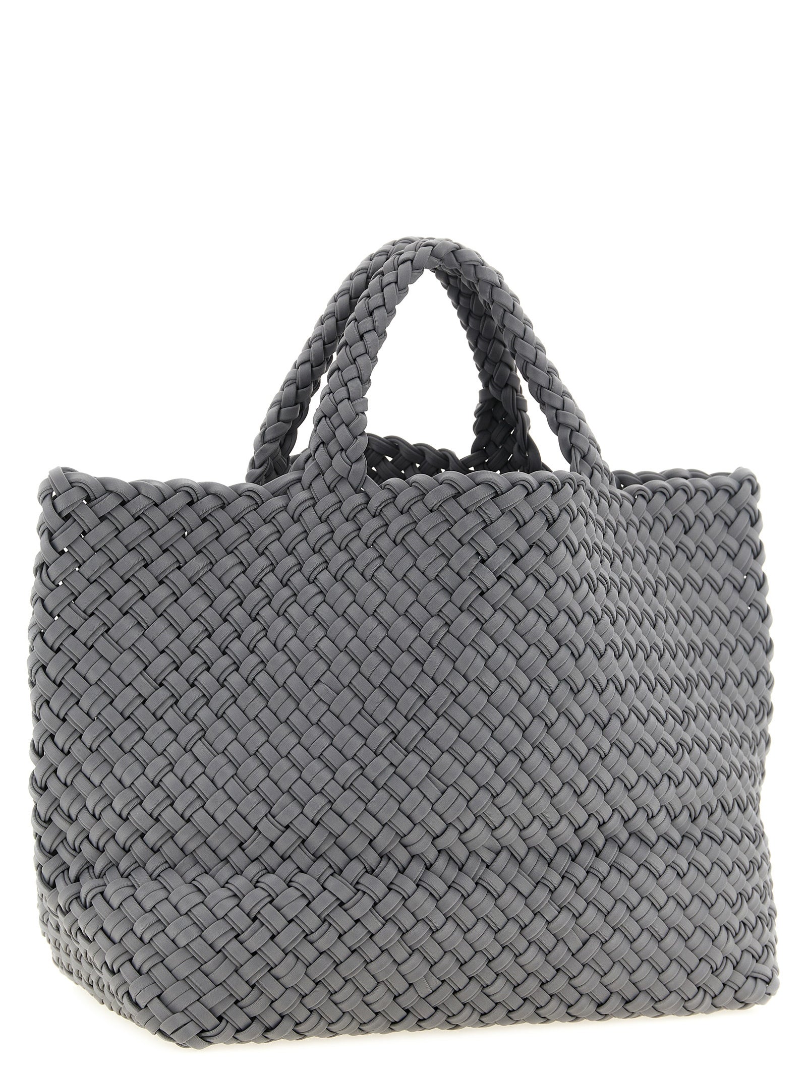 NAGHEDI Gray Nylon Tote Bag