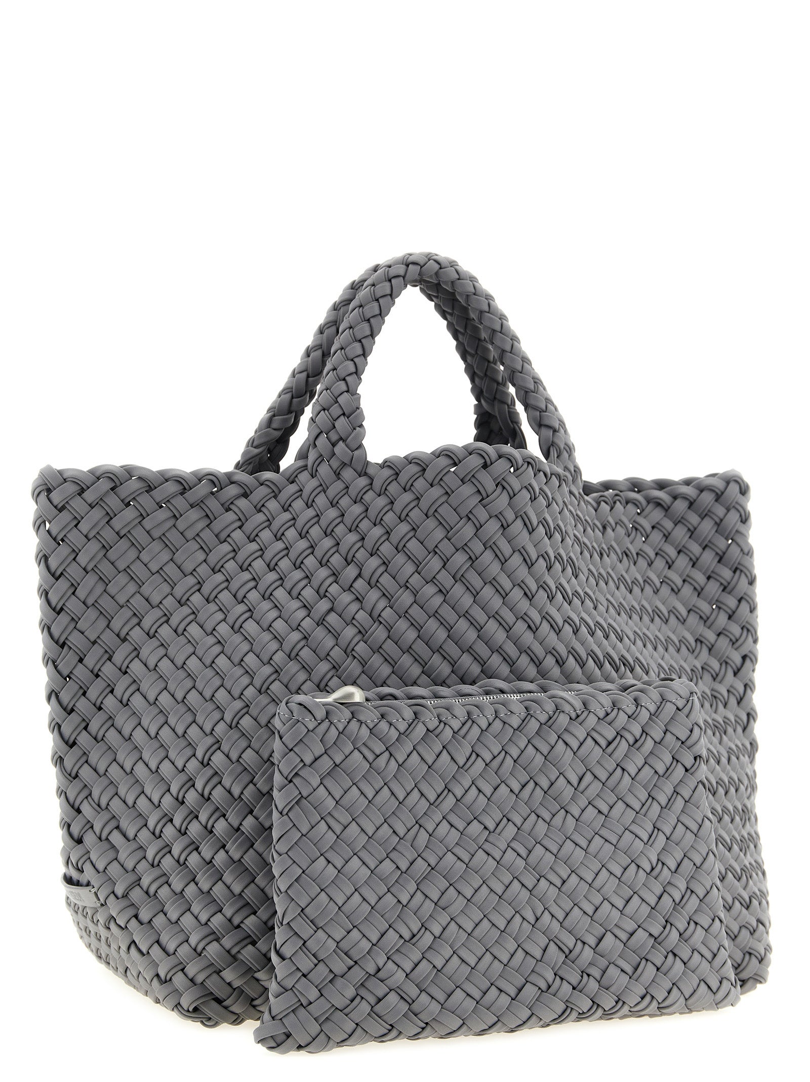 NAGHEDI Gray Nylon Tote Bag