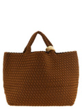 NAGHEDI Brown Nylon Handbag
