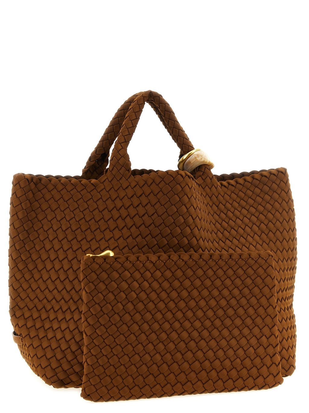 NAGHEDI Brown Nylon Handbag