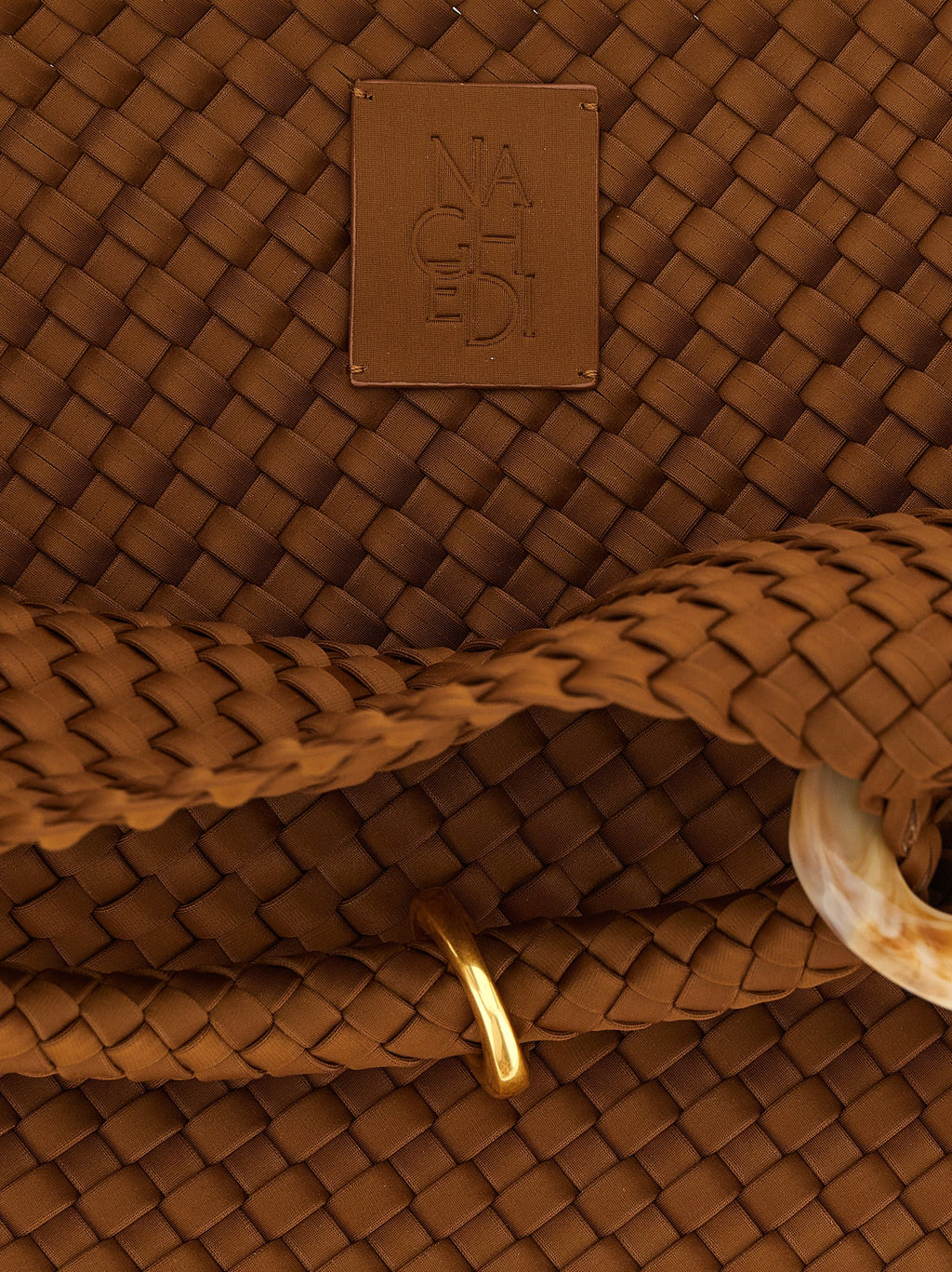 NAGHEDI Brown Nylon Handbag
