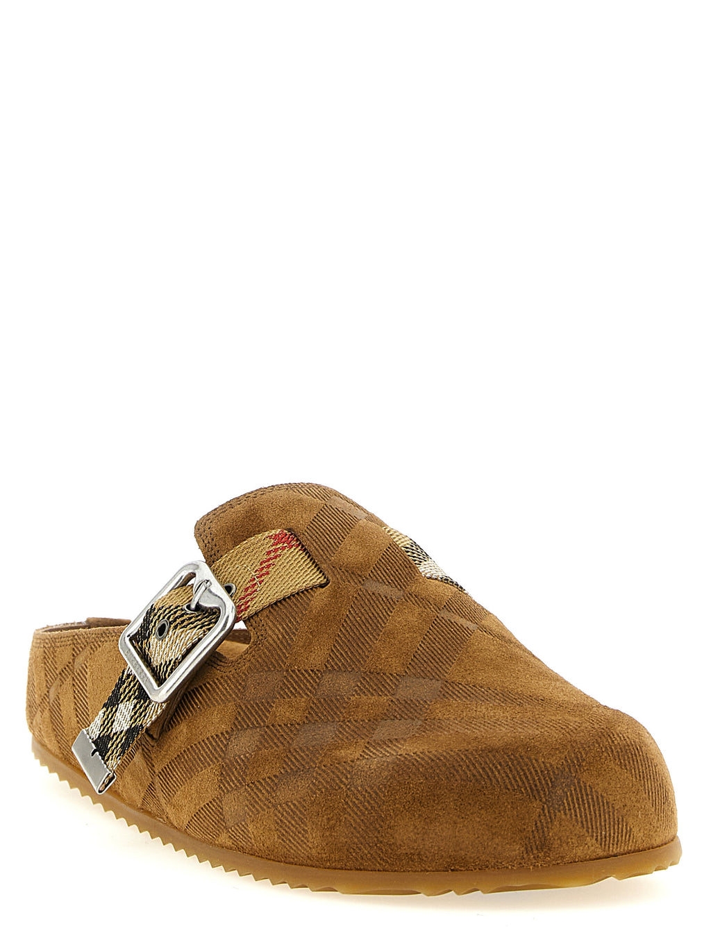 Burberry Brown Leather Clogs