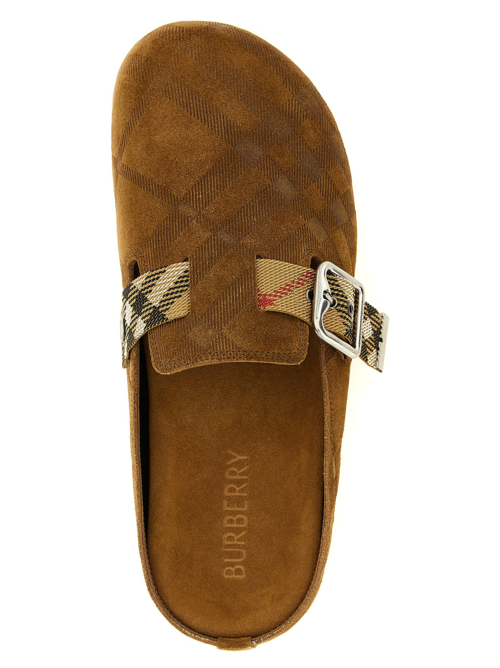 Burberry Brown Leather Clogs
