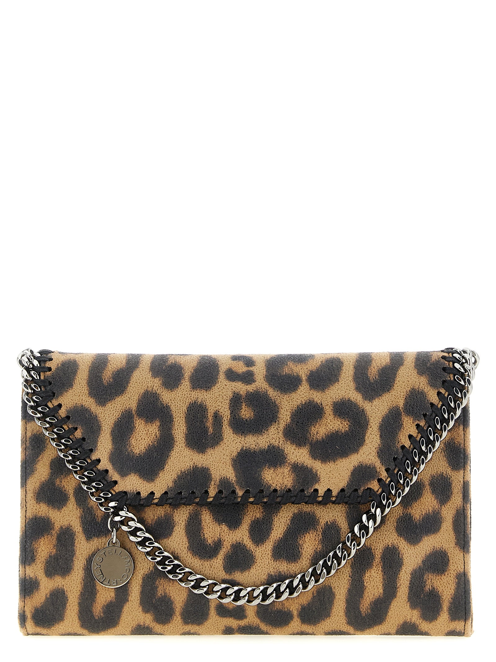Stella McCartney Brown Polyester Clutch Bag