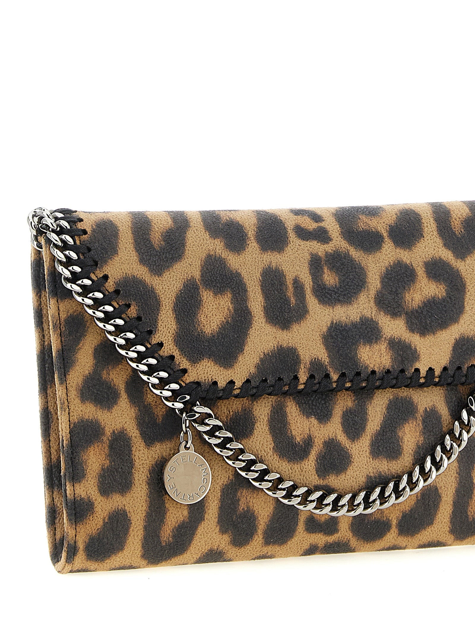 Stella McCartney Brown Polyester Clutch Bag