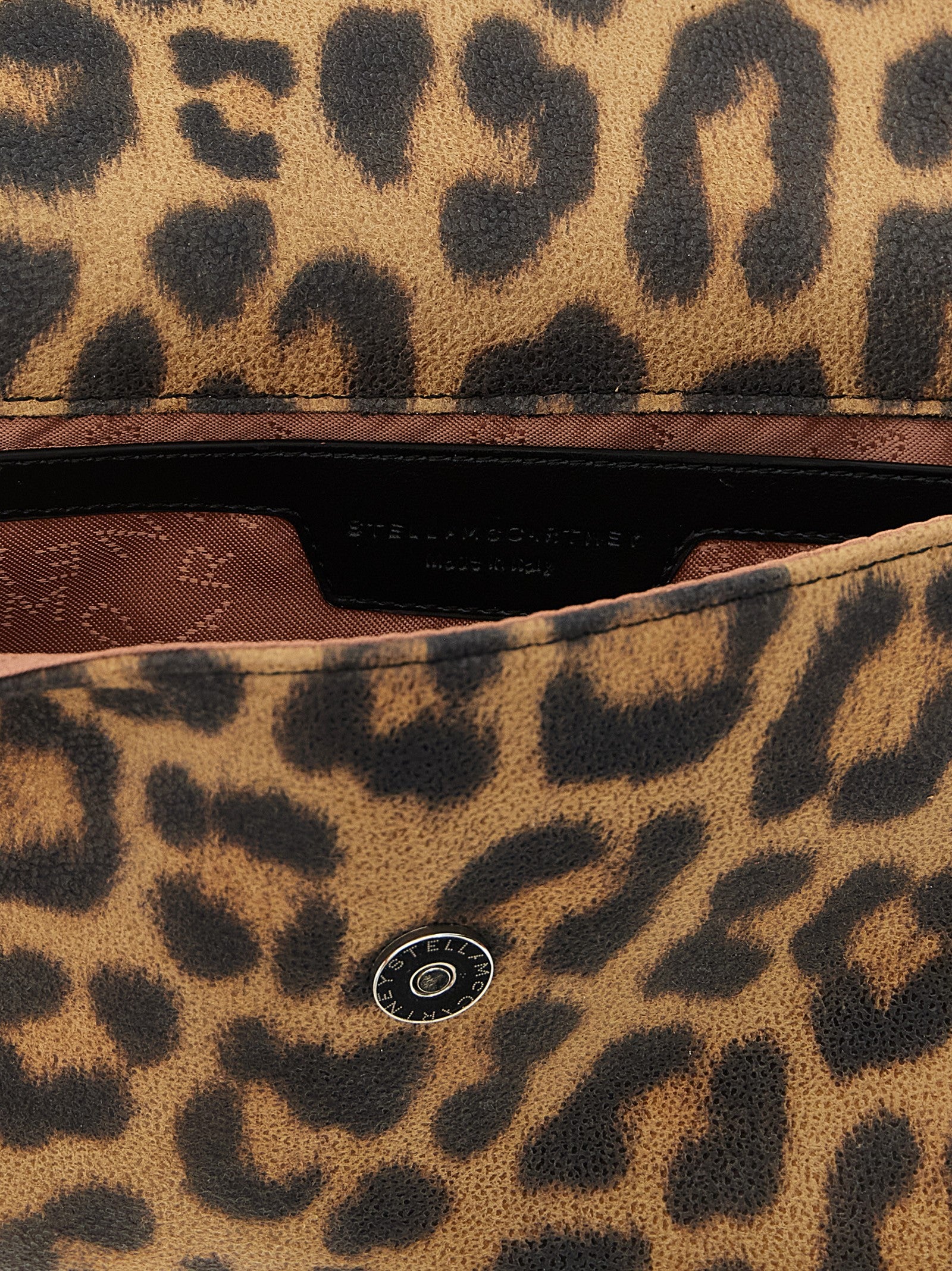 Stella McCartney Brown Polyester Clutch Bag