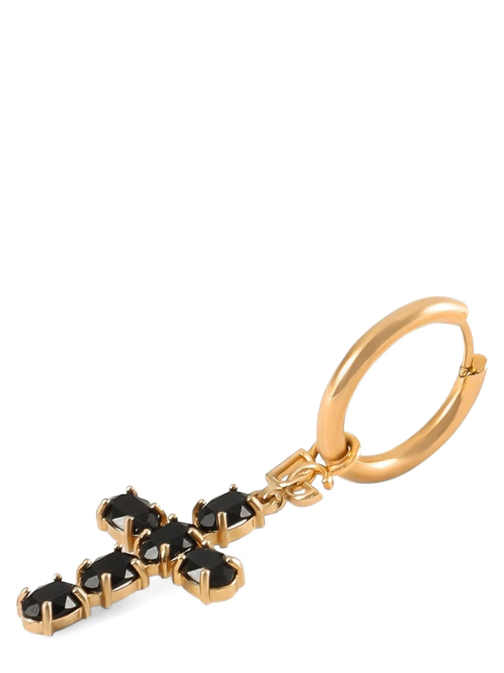 Dolce & Gabbana Black Brass Earrings