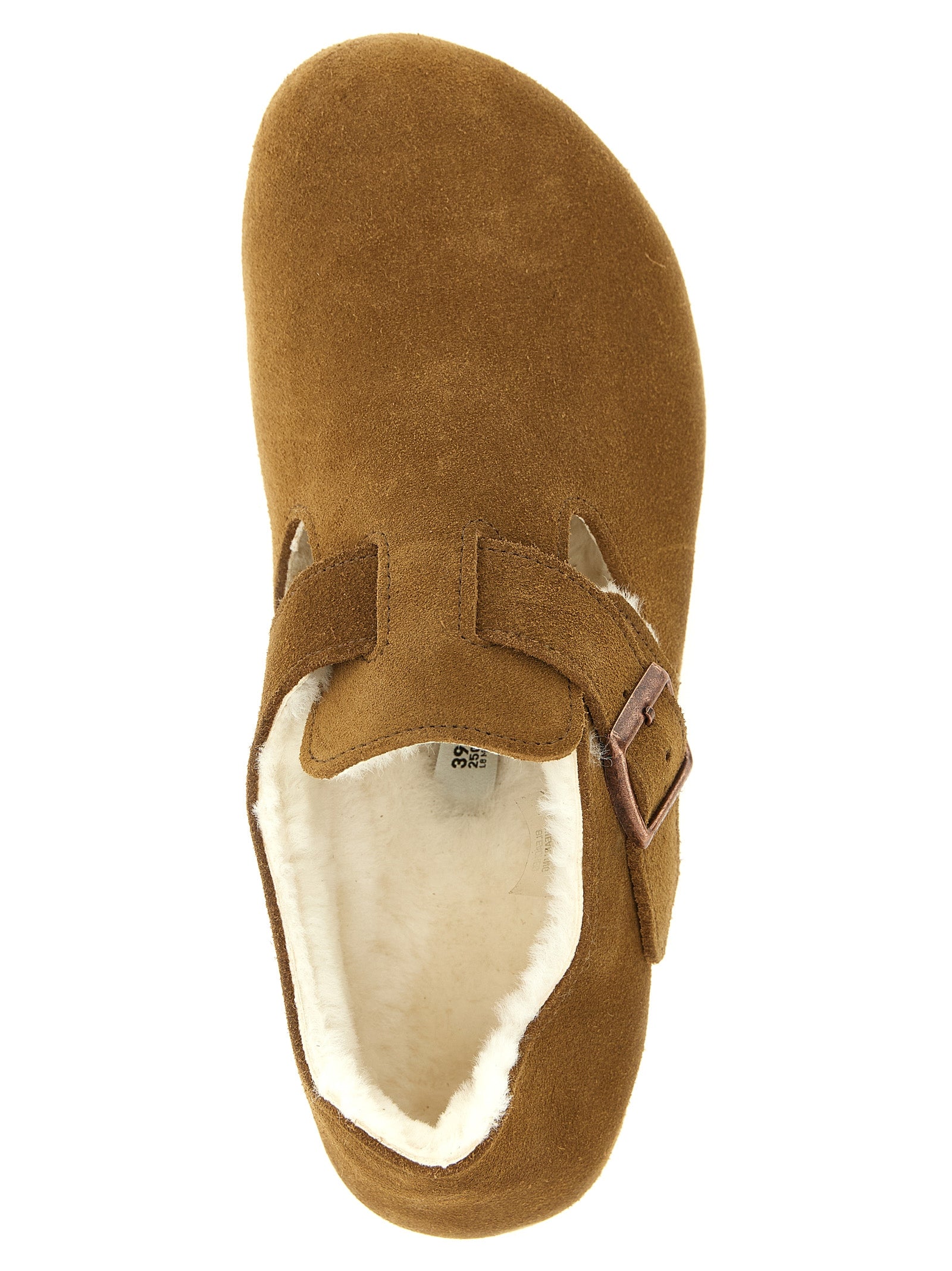 Birkenstock Brown Suede Leather Clogs