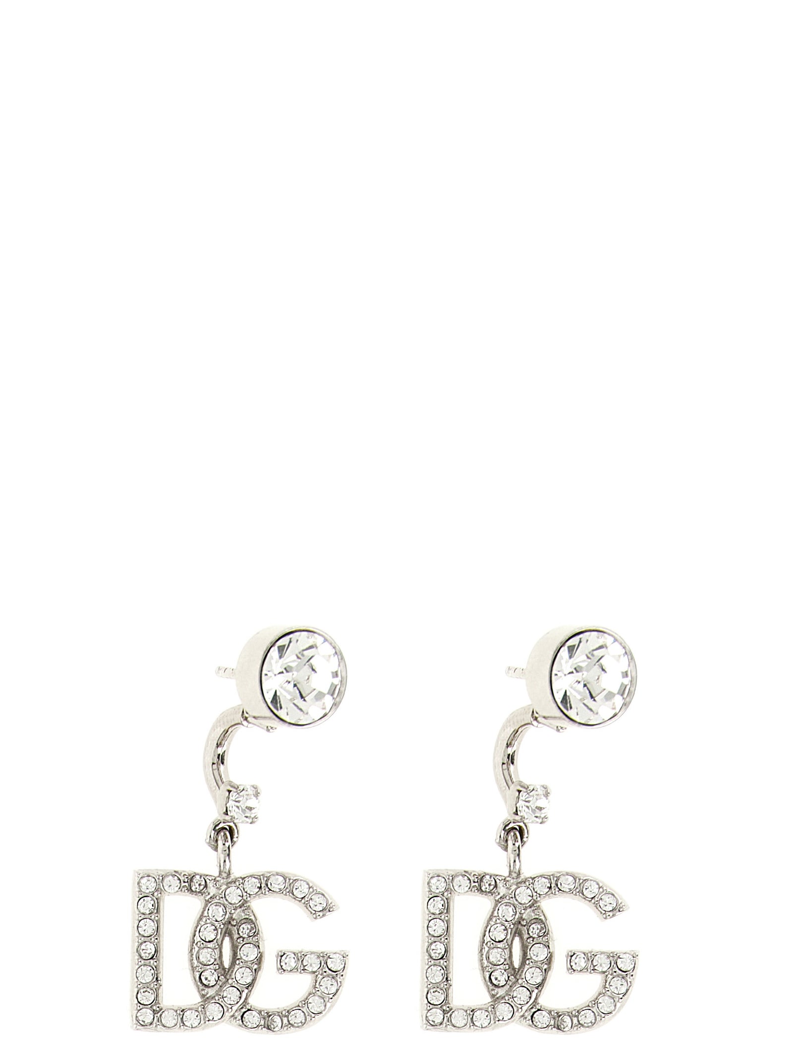 Dolce & Gabbana Silver Brass Earrings