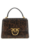 PINKO Brown Calfskin Handbag