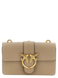 PINKO Gray Calfskin Crossbody Bag
