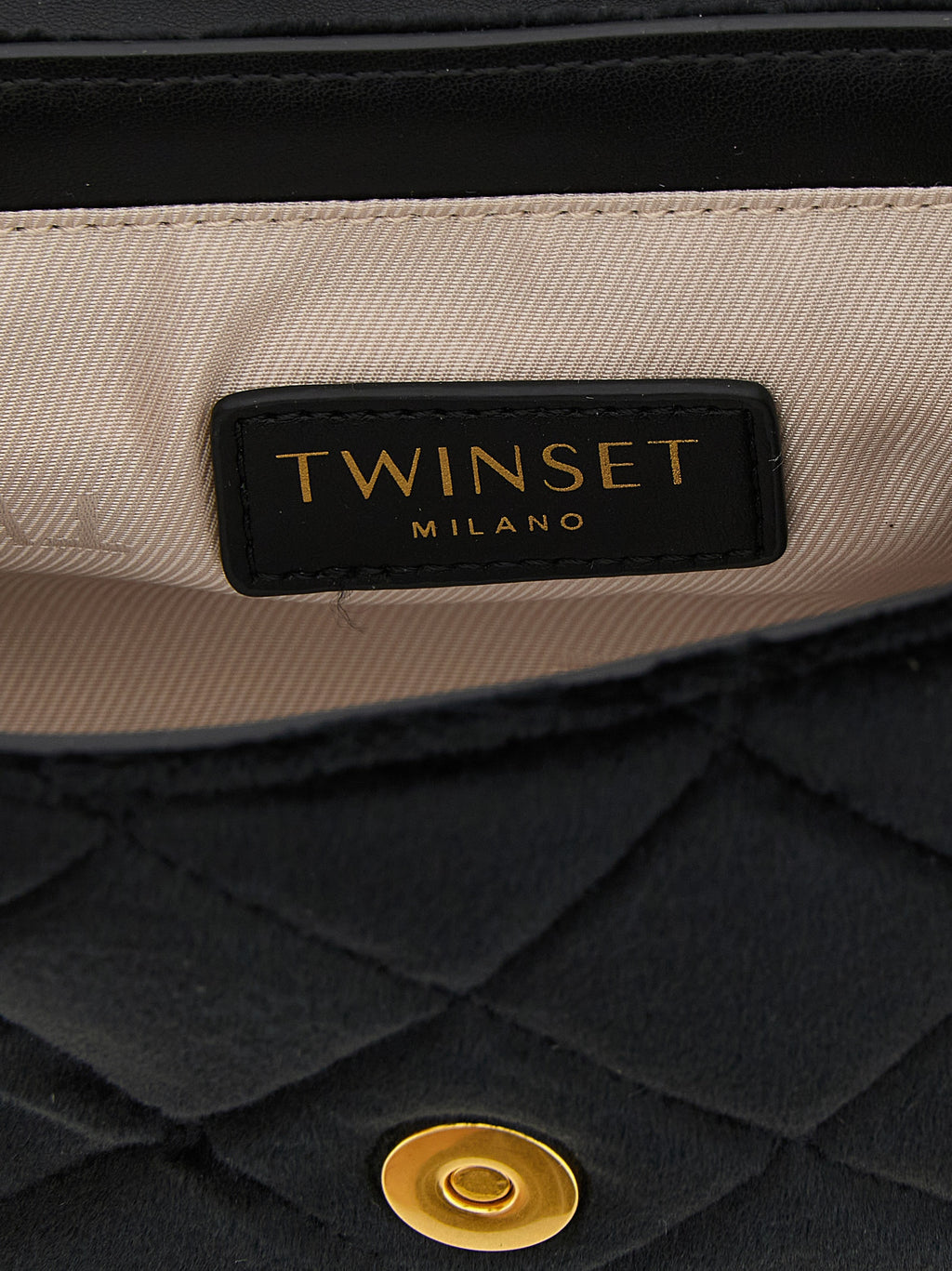 Twinset Black Polyester Crossbody Bag
