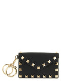 Valentino Garavani Black Calfskin Cardholder