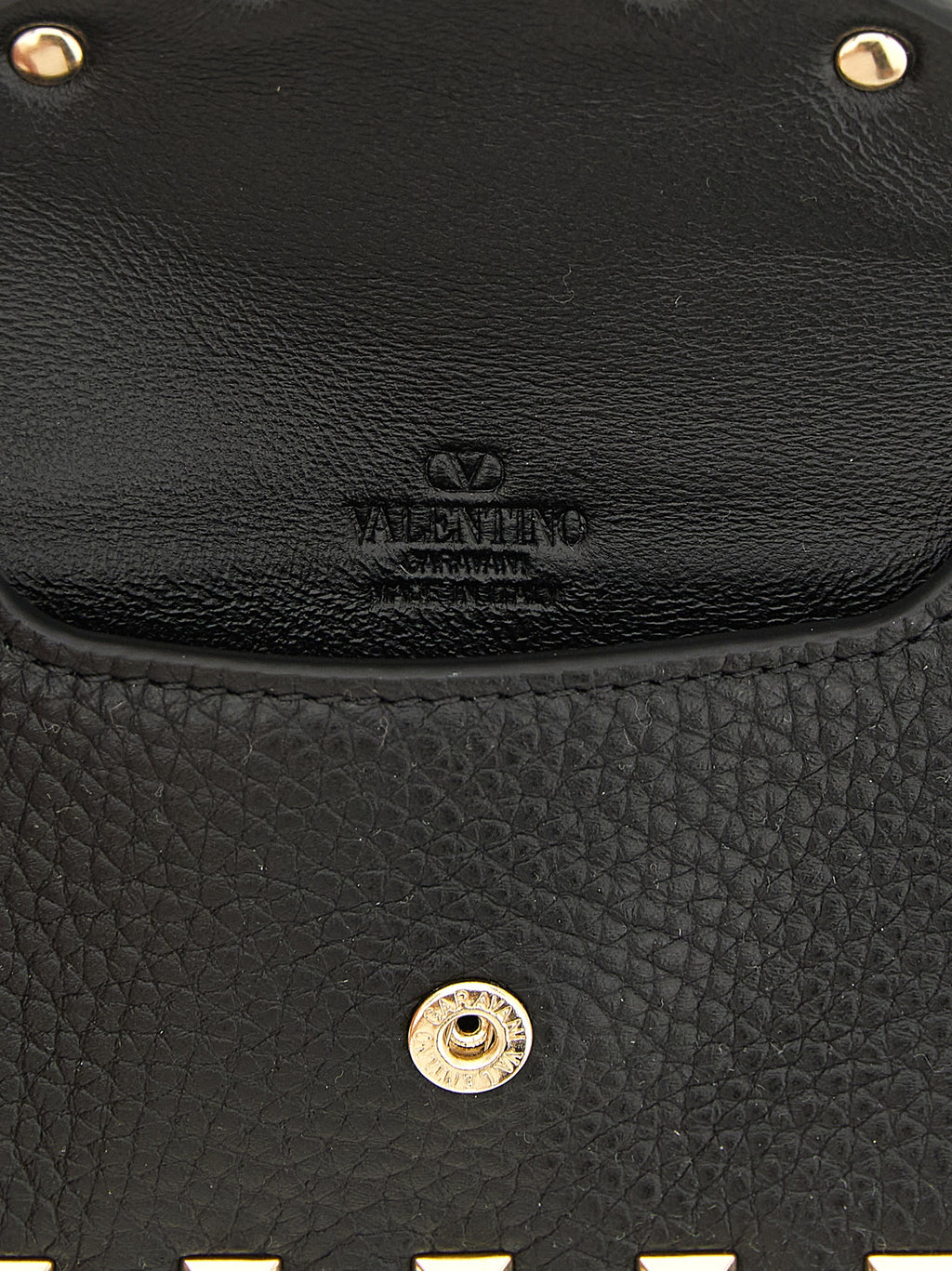 Valentino Garavani Black Calfskin Cardholder