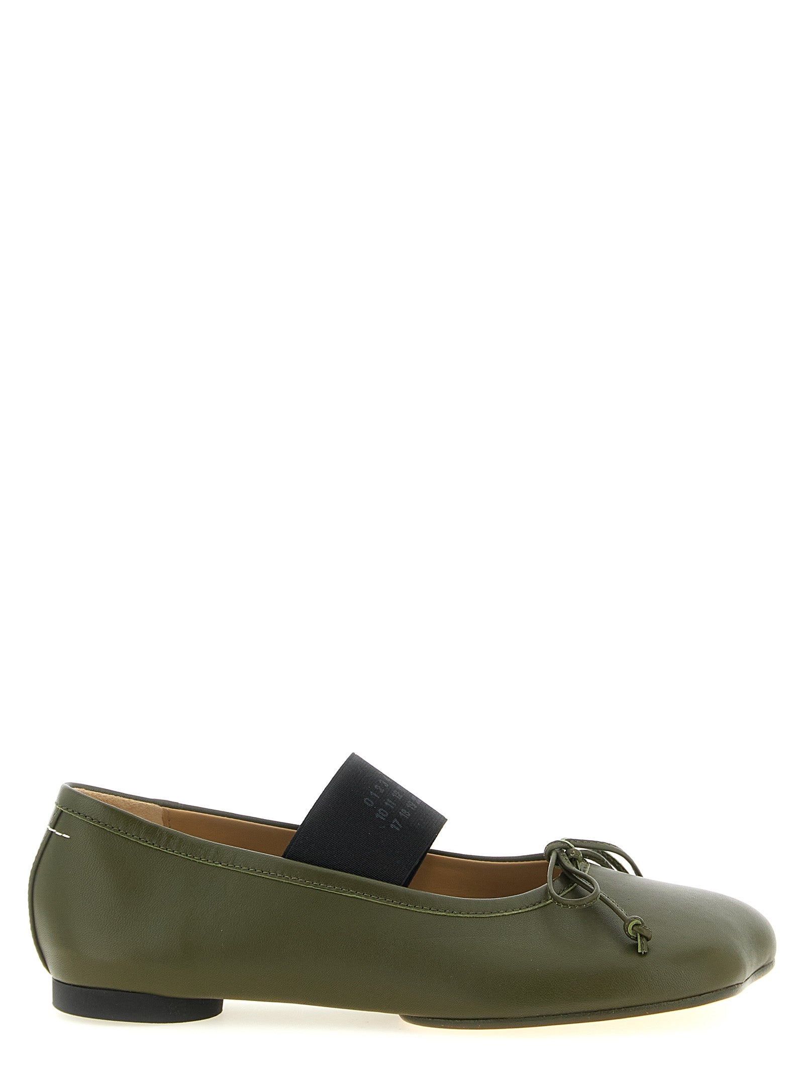 MM6 Maison Margiela Bicolor Lambskin Ballet Flats