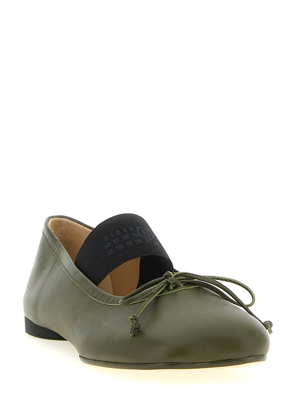 MM6 Maison Margiela Bicolor Lambskin Ballet Flats