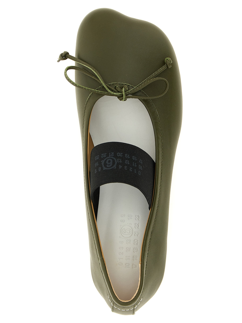 MM6 Maison Margiela Bicolor Lambskin Ballet Flats