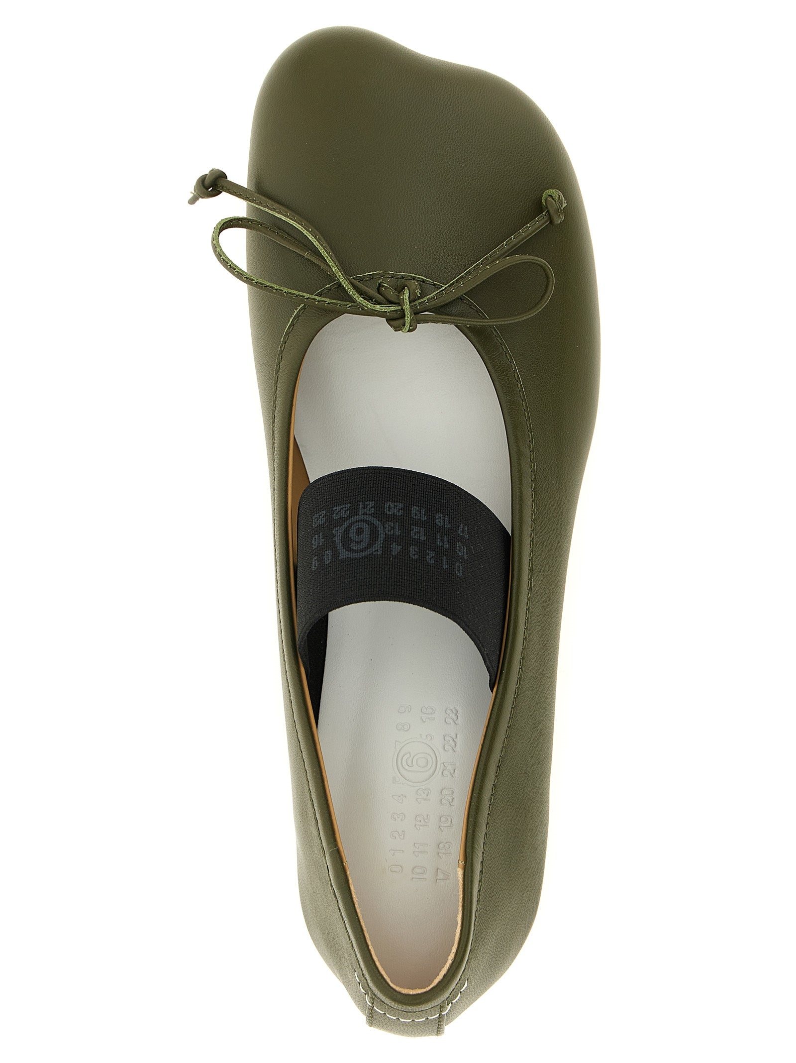MM6 Maison Margiela Bicolor Lambskin Ballet Flats