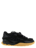 PINKO Black Cowhide Chunky Sneakers