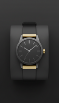 Monochrome Watch with Signature Hardware