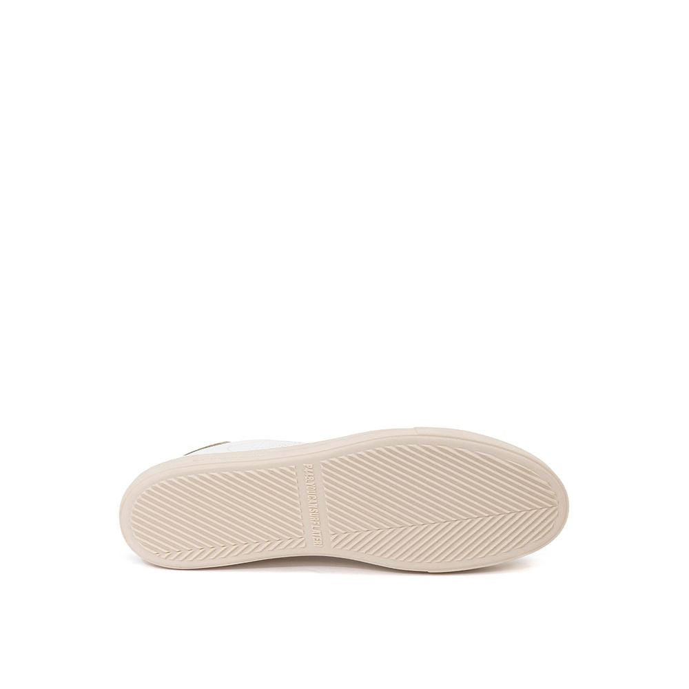 P448 White Leather Sneakers