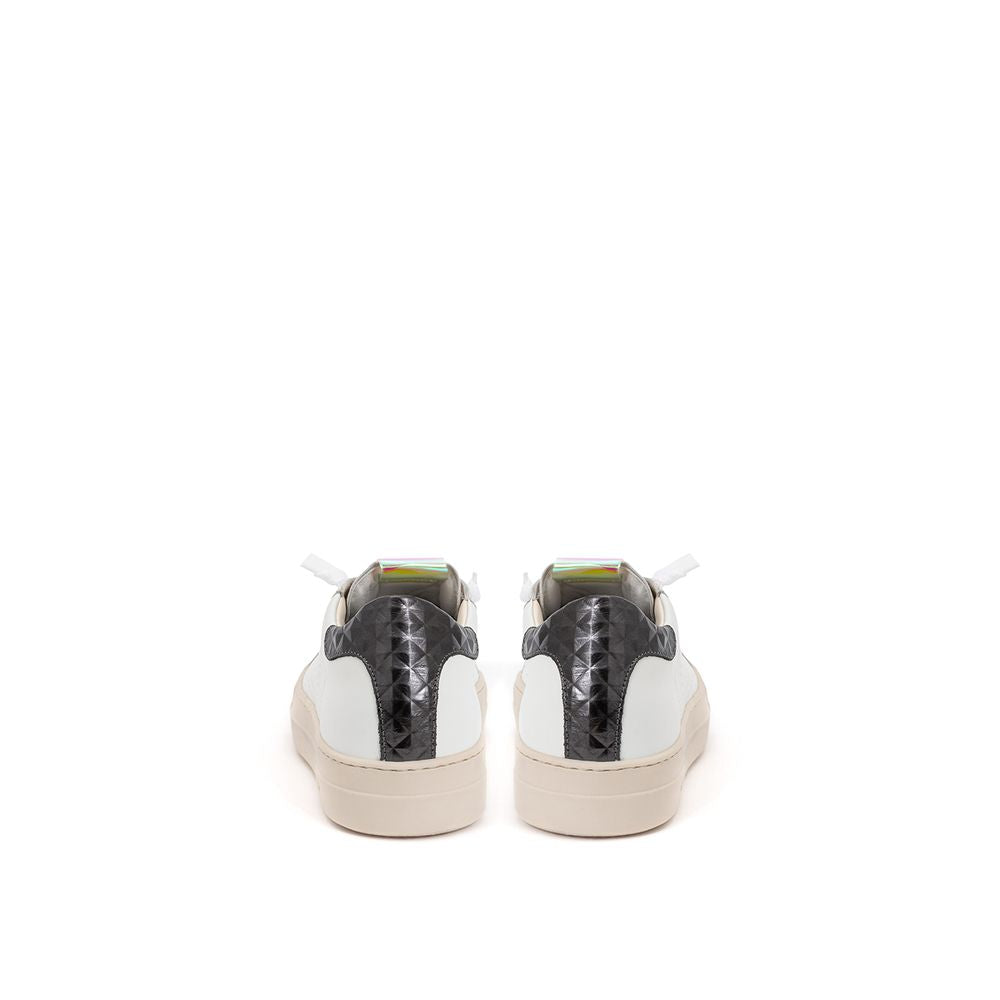 P448 White Leather Low Top Sneakers