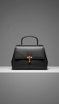 Structured Italian Leather Handbag