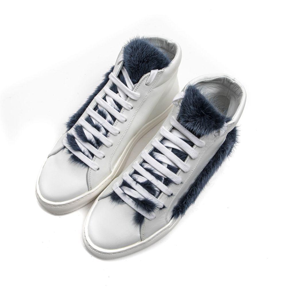 Mr&Mrs Italy White Leather Women's Sneaker