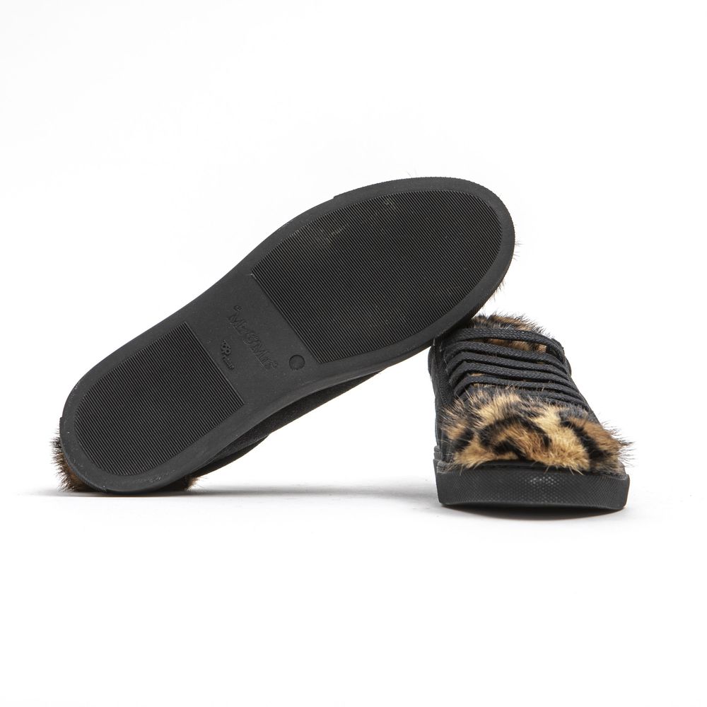 Mr&Mrs Italy Black Leather Women's Sneaker