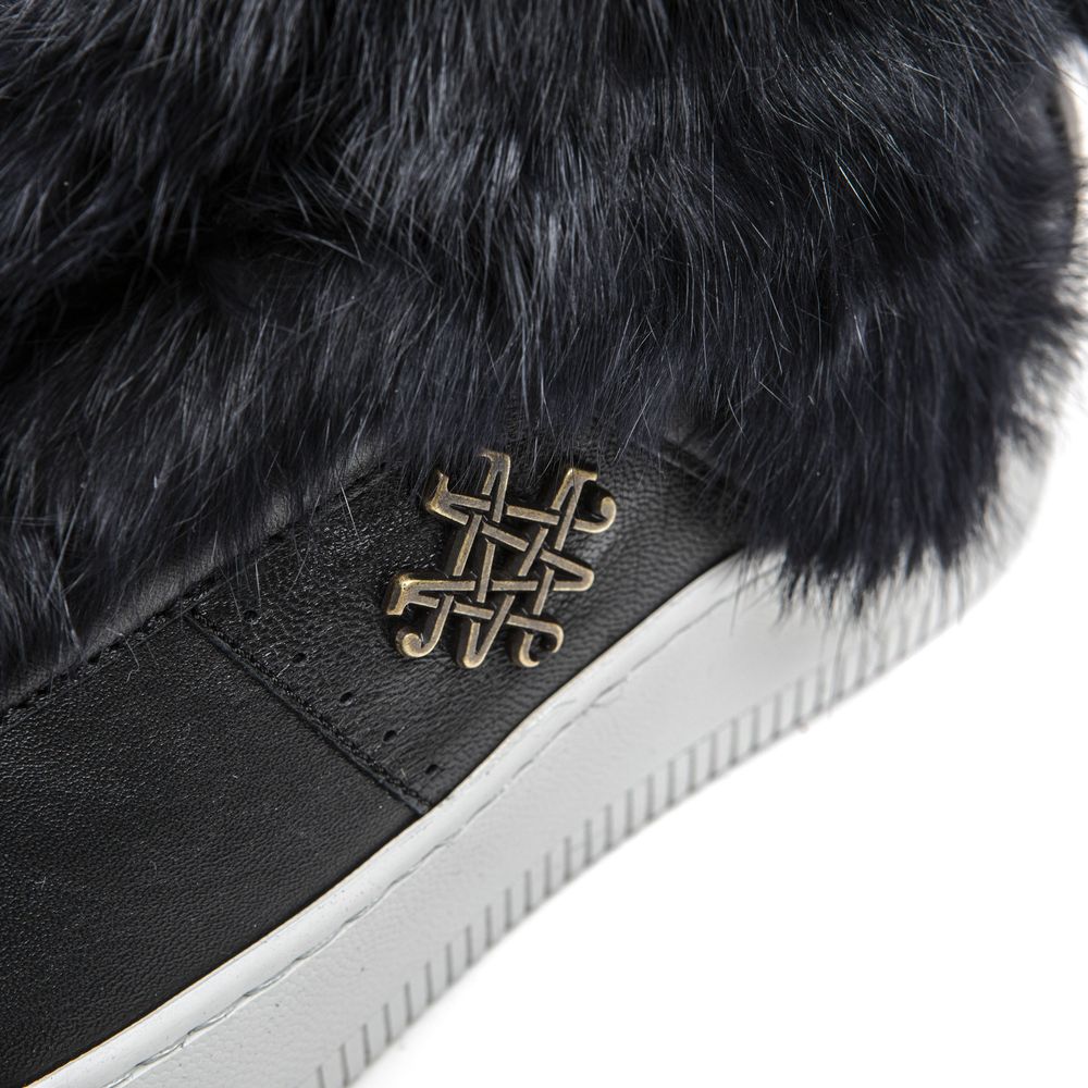Mr&Mrs Italy Blue Leather Women Sneaker